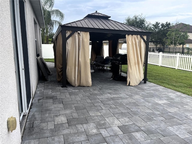 3799 Cedar Hammock Trl, Saint Cloud, FL 34772 - view of patio featuring a gazebo and grilling area