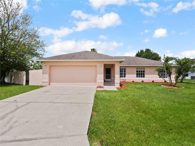 314 Clermont Dr, Kissimmee, FL 34759 - ranch-style house with stucco siding, concrete driveway, and a garage