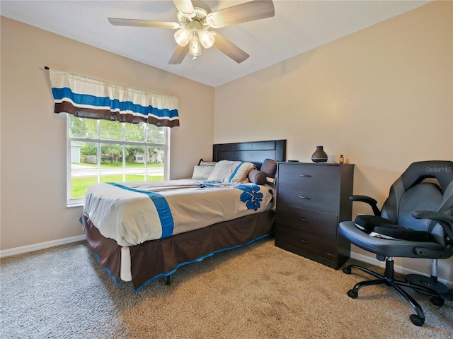 314 Clermont Dr, Kissimmee, FL 34759 - bedroom with carpet and ceiling fan