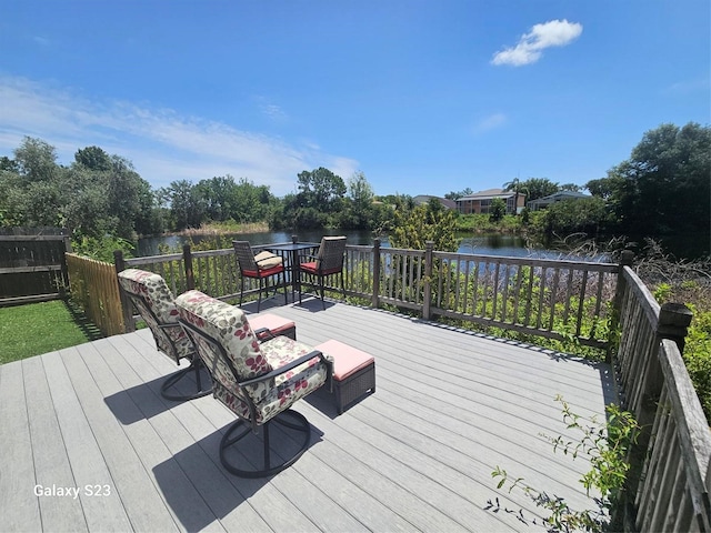 407 Darlington Loop, Davenport, FL 33896 - wooden terrace with a water view