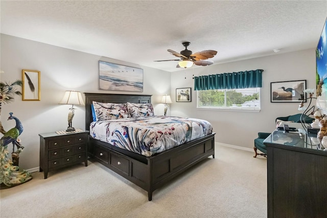 163 Tigerlily Ct, Davenport, FL 33837 - bedroom with carpet flooring, a textured ceiling, and a ceiling fan