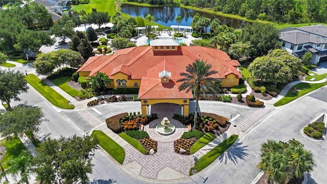 163 Tigerlily Ct, Davenport, FL 33837 - view from above of property featuring a nearby body of water