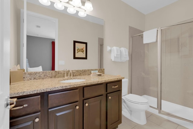 7403 Marker Ave, Kissimmee, FL 34747 - full bath with vanity, tile patterned floors, and a stall shower