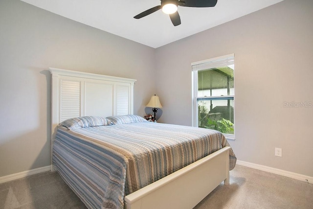 3430 Harlequin Dr, Saint Cloud, FL 34772 - bedroom featuring carpet flooring and a ceiling fan