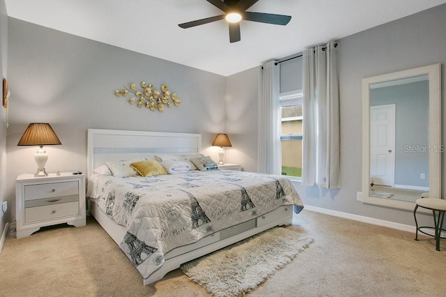 3430 Harlequin Dr, Saint Cloud, FL 34772 - bedroom with carpet and a ceiling fan