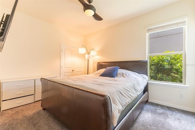 9878 Aurea Moss Ln, Orlando, FL 32832 - carpeted bedroom featuring ceiling fan and baseboards