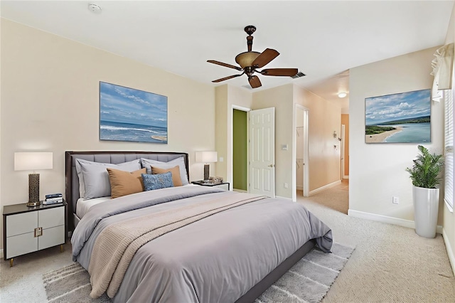 521 Milano Rd, Kissimmee, FL 34759 - carpeted bedroom with baseboards and a ceiling fan