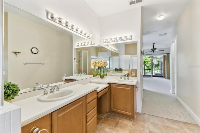 521 Milano Rd, Kissimmee, FL 34759 - bathroom featuring vanity and a ceiling fan