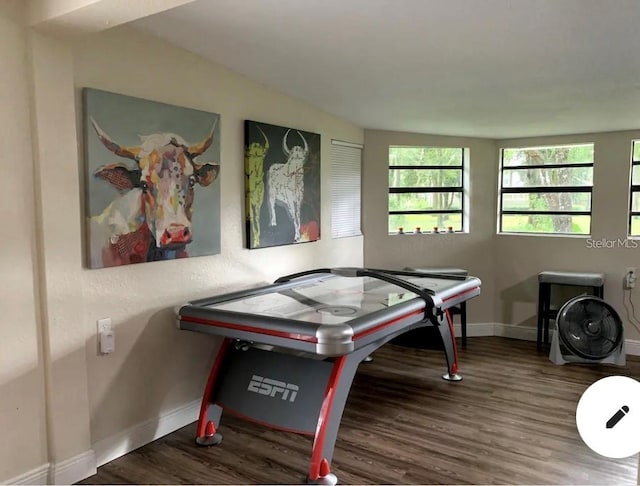 2940 Lake Margaret Dr, Orlando, FL 32806 - game room featuring wood finished floors and baseboards