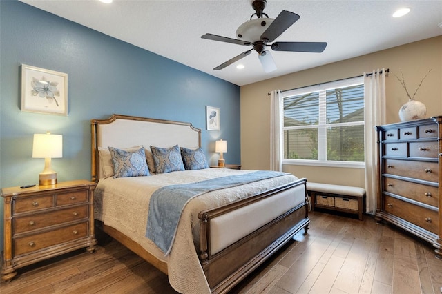 802 Soria Ln, Davenport, FL 33837 - bedroom featuring wood-type flooring, recessed lighting, and ceiling fan