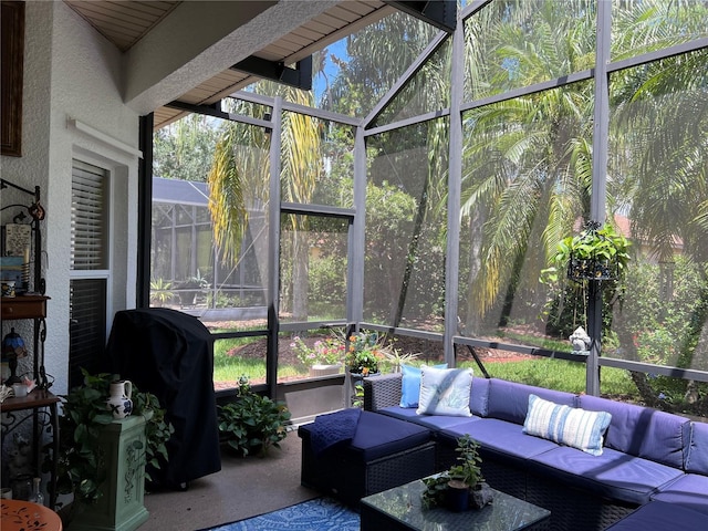 99 Auburn Dr, Kissimmee, FL 34759 - sunroom with an outdoor hangout area