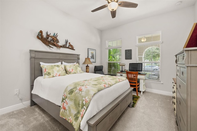 14728 Scott Key Dr, Winter Garden, FL 34787 - bedroom with carpet, ceiling fan, and an office area