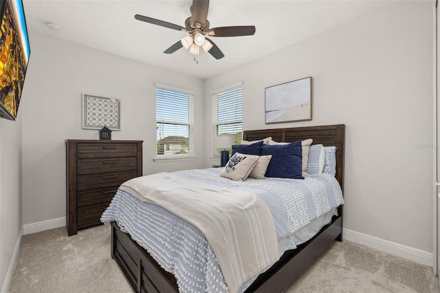 14728 Scott Key Dr, Winter Garden, FL 34787 - bedroom with light carpet and ceiling fan