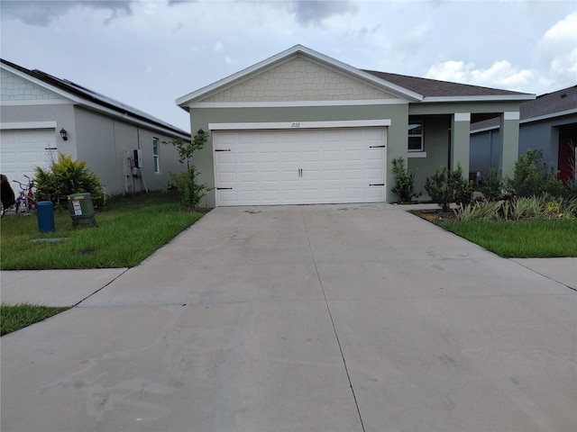 2132 Desert Rose Dr, Davenport, FL 33837 - single story home featuring driveway, stucco siding, and an attached garage