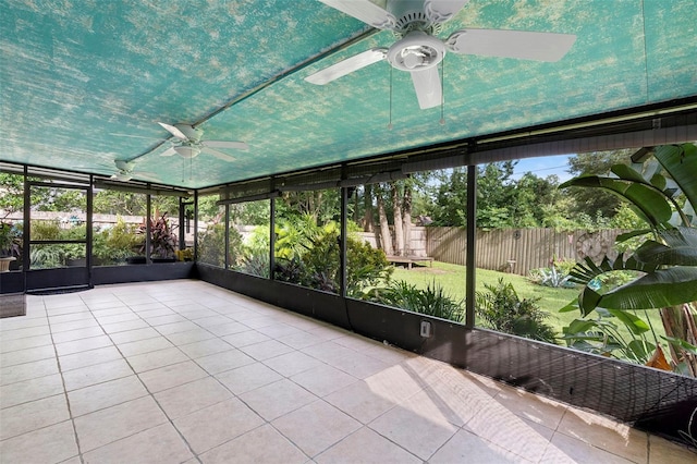 2126 Wekiva Reserve Blvd, Apopka, FL 32703 - unfurnished sunroom with ceiling fan