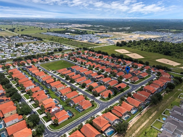 242 Saragossa Ave, Davenport, FL 33897 - aerial overview of property's location featuring nearby suburban area