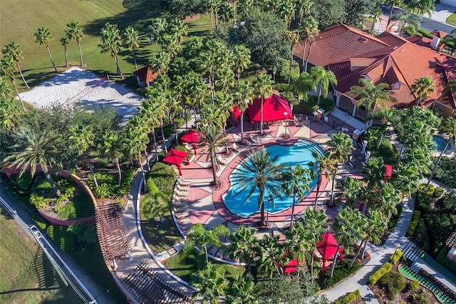 242 Saragossa Ave, Davenport, FL 33897 - bird's eye view of a pool