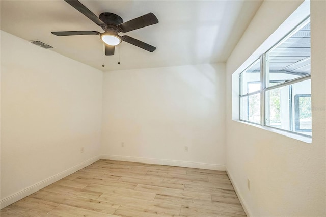 4212 Harry Dr, Fruitland Park, FL 34731 - unfurnished room featuring light wood-style flooring and ceiling fan