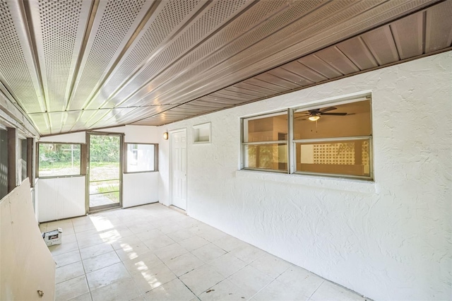 4212 Harry Dr, Fruitland Park, FL 34731 - unfurnished sunroom featuring lofted ceiling