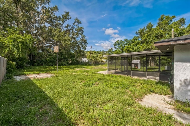 4212 Harry Dr, Fruitland Park, FL 34731 - view of yard with a sunroom
