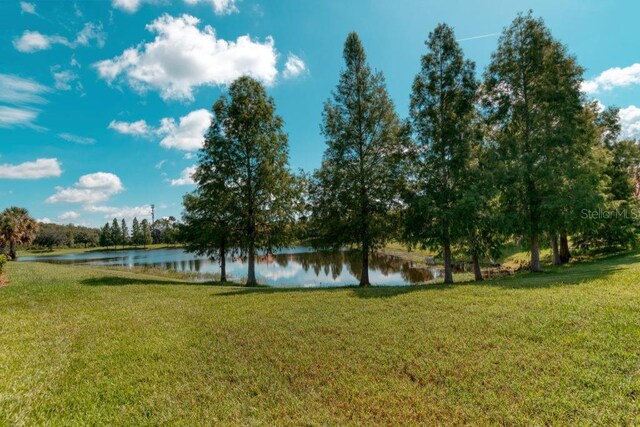 3432 Fallbrook Dr, Poinciana, FL 34759 - view of grassy yard with a water view