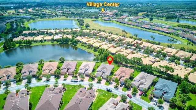 3432 Fallbrook Dr, Poinciana, FL 34759 - aerial perspective of suburban area featuring a nearby body of water