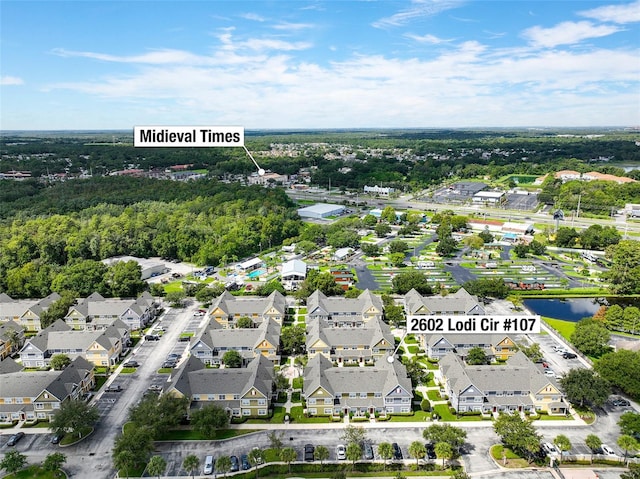 2602 Lodi Cir Unit 107, Kissimmee, FL 34746 - aerial view of residential area with a large body of water