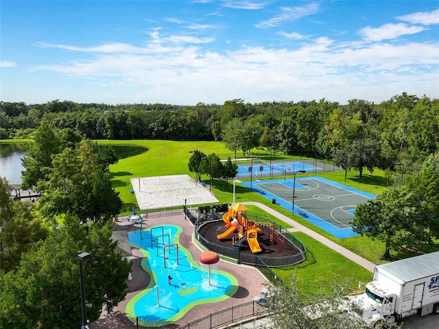 2602 Lodi Cir Unit 107, Kissimmee, FL 34746 - aerial view of a recreational park and a tree filled landscape