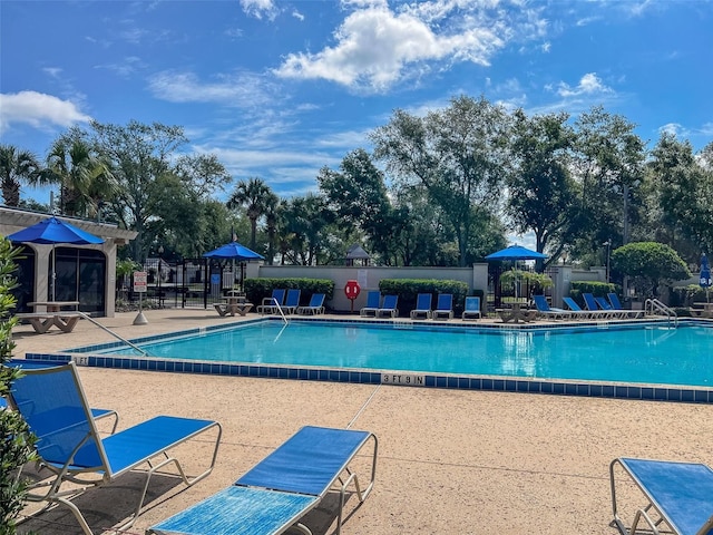 2313 Duncan Trl, Clermont, FL 34714 - community pool featuring a patio