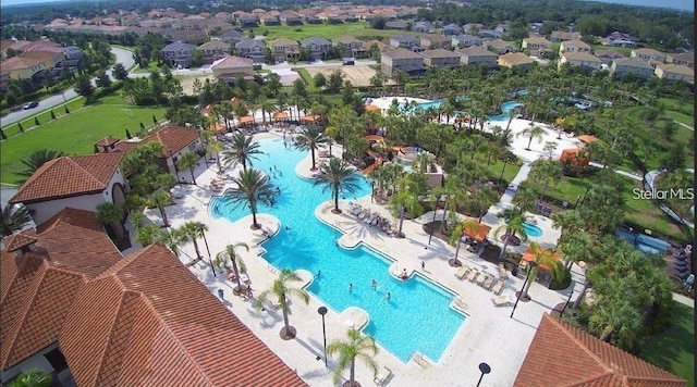 4710 Terrasonesta Dr, Davenport, FL 33837 - aerial view of residential area featuring a pool area