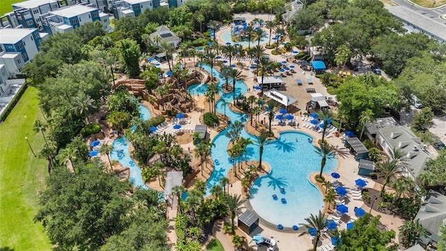 1399 Greenfield Loop, Kissimmee, FL 34747 - bird's eye view of a pool area