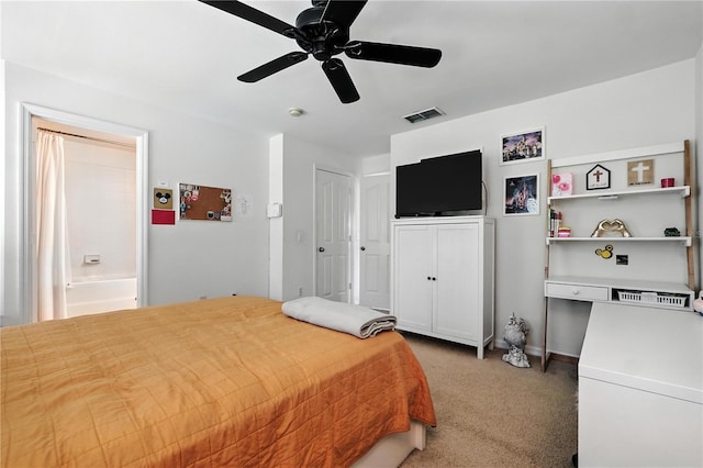 742 Centervale Dr Unit 742, Celebration, FL 34747 - bedroom featuring light carpet and a ceiling fan