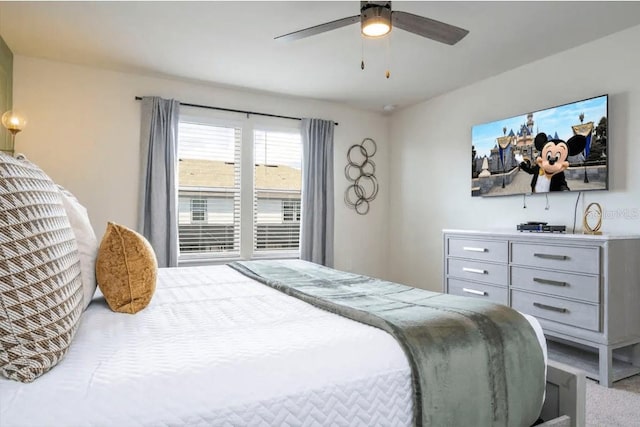 4254 Lana Ave, Davenport, FL 33897 - carpeted bedroom featuring a ceiling fan
