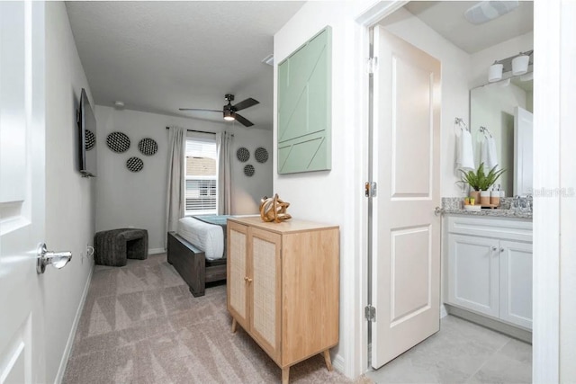 4254 Lana Ave, Davenport, FL 33897 - bathroom with vanity, ceiling fan, and ensuite bath