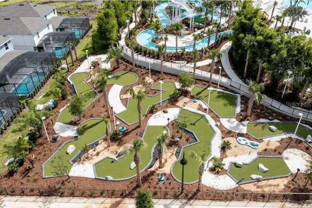 4254 Lana Ave, Davenport, FL 33897 - drone / aerial view of a pool area