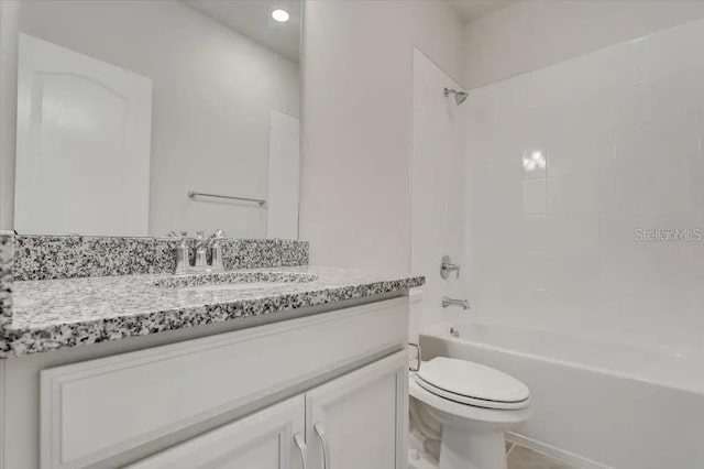 1851 Terrapin Rd, Ocoee, FL 34761 - full bath featuring vanity, bathtub / shower combination, and recessed lighting