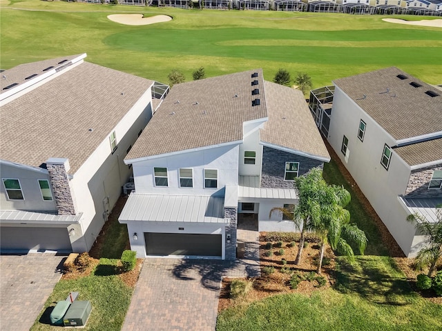 681 Pebble Beach Dr, Davenport, FL 33896 - aerial view of residential area featuring a local golf course