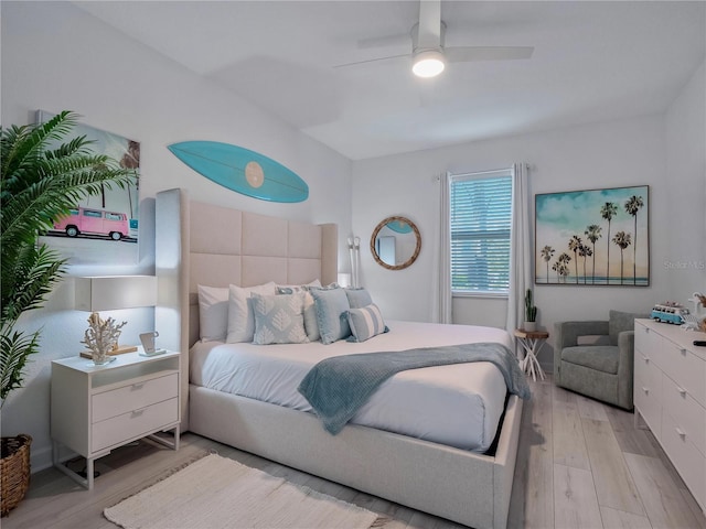 681 Pebble Beach Dr, Davenport, FL 33896 - bedroom featuring light wood-style flooring and ceiling fan