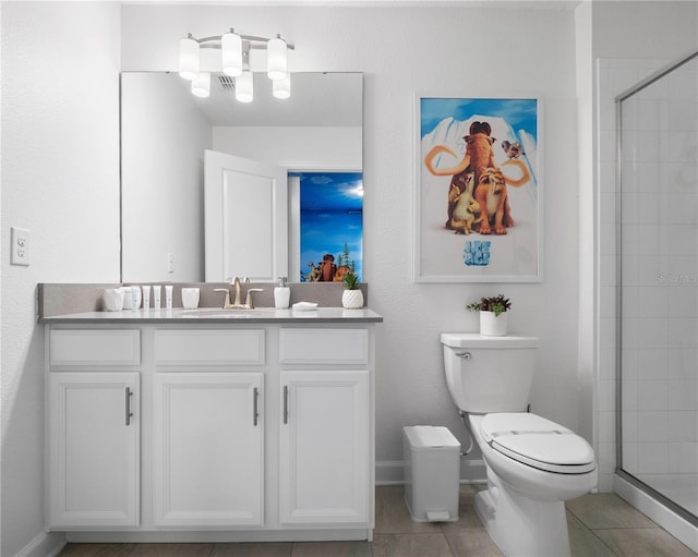 681 Pebble Beach Dr, Davenport, FL 33896 - bathroom featuring vanity, a shower stall, and tile patterned flooring