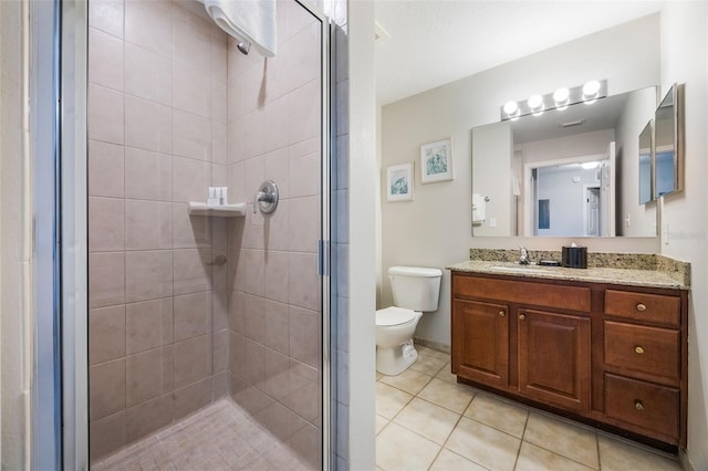 8774 Worldquest Blvd Unit 7404, Orlando, FL 32821 - full bath featuring vanity, a shower stall, and tile patterned flooring