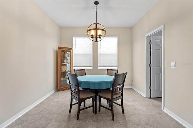 1817 Westerham Ave, Saint Cloud, FL 34771 - dining room with a chandelier and light tile patterned floors