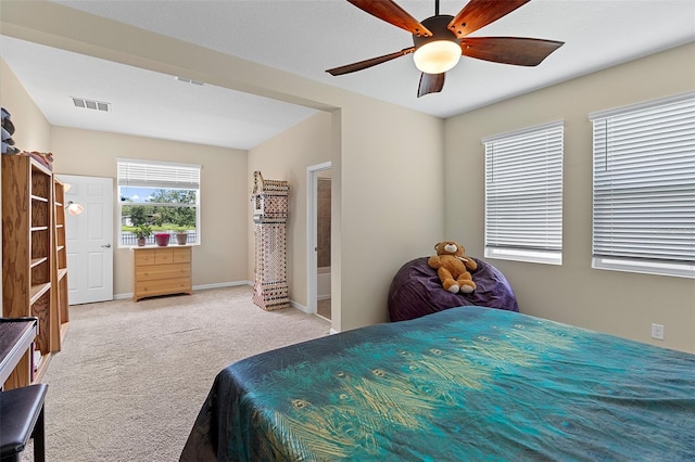1817 Westerham Ave, Saint Cloud, FL 34771 - bedroom featuring light carpet and a ceiling fan