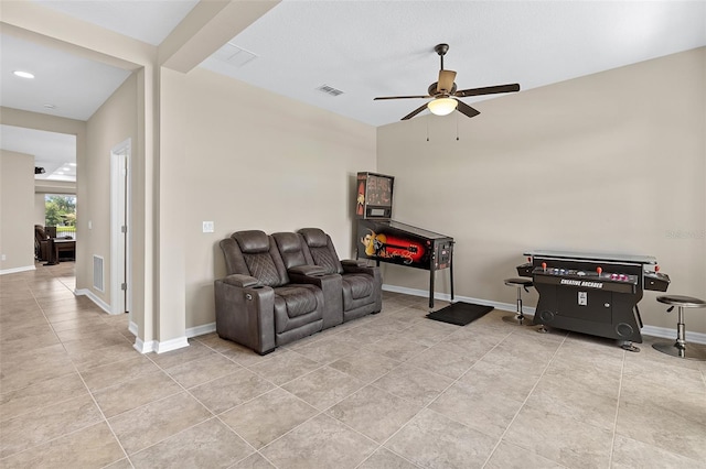 1817 Westerham Ave, Saint Cloud, FL 34771 - sitting room with a ceiling fan and light tile patterned floors