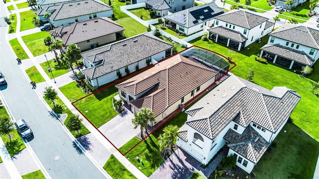 2000 Goblet Cove St, Kissimmee, FL 34746 - aerial perspective of suburban area featuring property boundaries highlighted