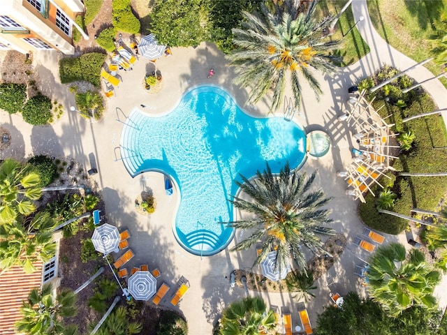 3390 Fallbrook Dr, Kissimmee, FL 34759 - drone / aerial view of a pool
