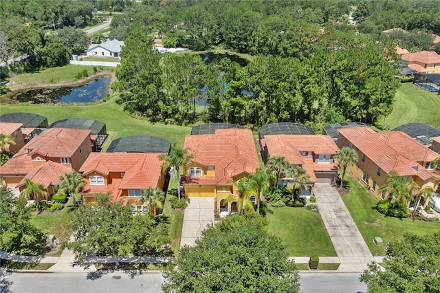 143 Tiger Lily Ct, Davenport, FL 33837 - aerial view of residential area featuring a nearby body of water