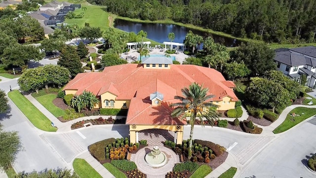 143 Tiger Lily Ct, Davenport, FL 33837 - bird's eye view of a nearby body of water and a heavily wooded area