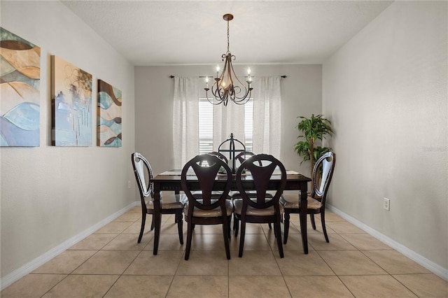 555 Lucerne Blvd, Winter Haven, FL 33881 - dining space featuring a chandelier and light tile patterned floors