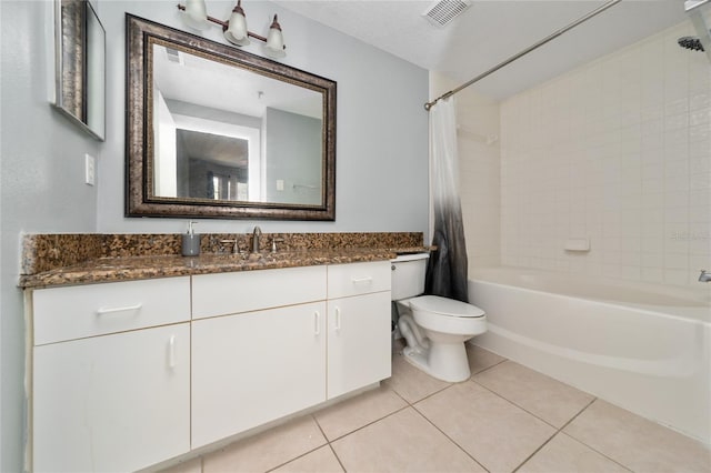 5548 Metrowest Blvd Unit 202, Orlando, FL 32811 - bathroom with shower / tub combo with curtain, vanity, and tile patterned floors