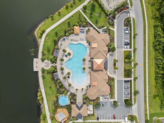 2511 Nouveau Way, Kissimmee, FL 34741 - aerial overview of property's location with a pool